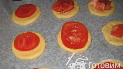 мини-пиццы с картофельными шапочками