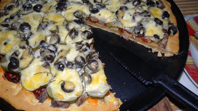 пицца без дрожжей