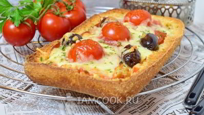 пицца из хлеба