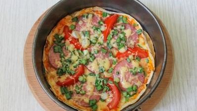 пицца из лаваша в духовке