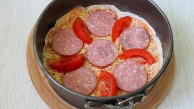 пицца из лаваша в духовке