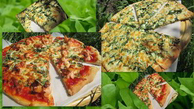 пицца красное и белое