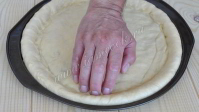 пицца пепперони с жаренной моцареллой