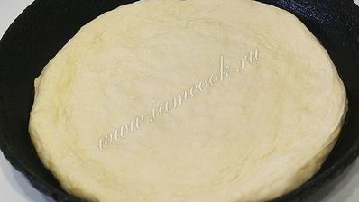 пицца постная с грибами