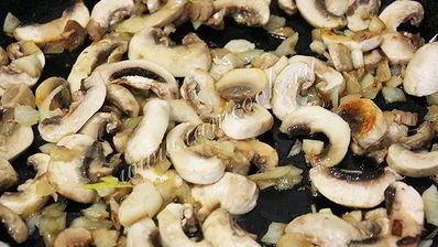 пицца постная с грибами