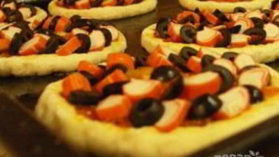 пицца с крабовыми палочками