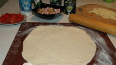 пицца с креветками в мультиварке