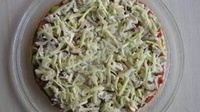 пицца с курицей и перцем в микроволновке