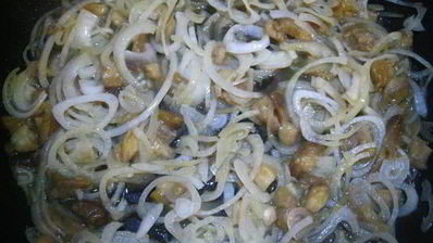 пицца с лесными грибами