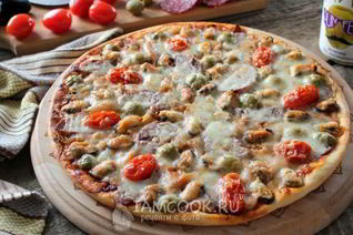 Пицца с мидиями