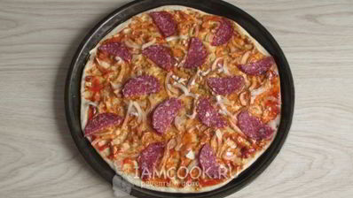 пицца с мидиями