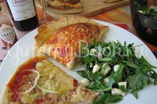 Пицца с тунцом и ветчиной