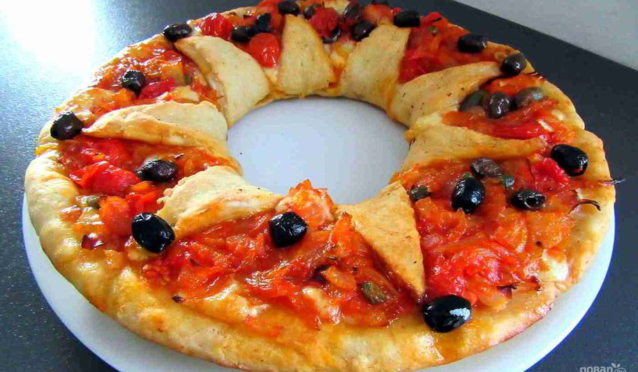 Рецепт пиццы цветок