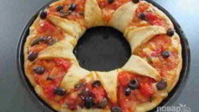 пицца цветок