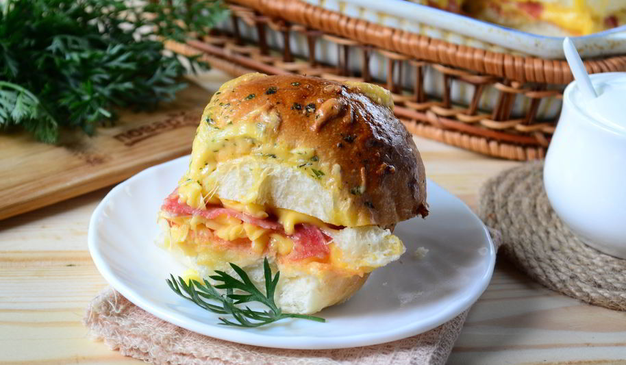 Рецепт пиццы в мягких булочках