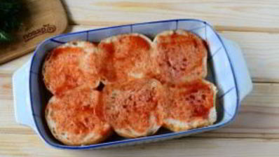 пицца в мягких булочках