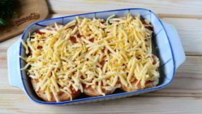 пицца в мягких булочках