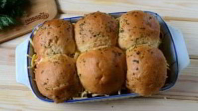 пицца в мягких булочках