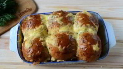 пицца в мягких булочках