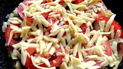 заливная пицца в сковороде