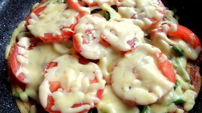 заливная пицца в сковороде