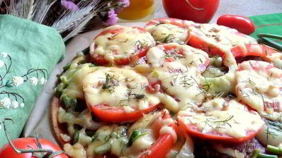 заливная пицца в сковороде