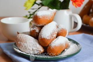 Пончики из жидкого теста