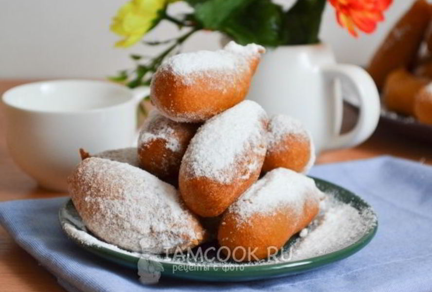 Пончики из жидкого теста