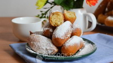 пончики из жидкого теста