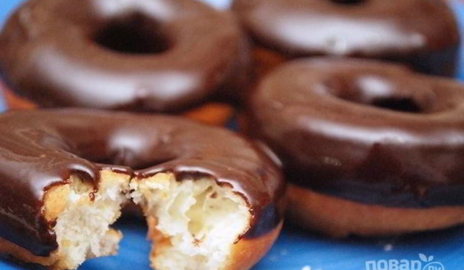Рецепт пончиков с шоколадом