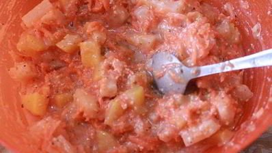 коврижка морковная с фруктами