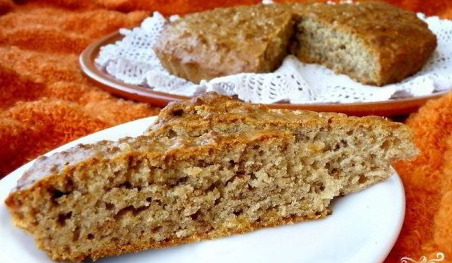 Рецепт коврижки с овсяными хлопьями