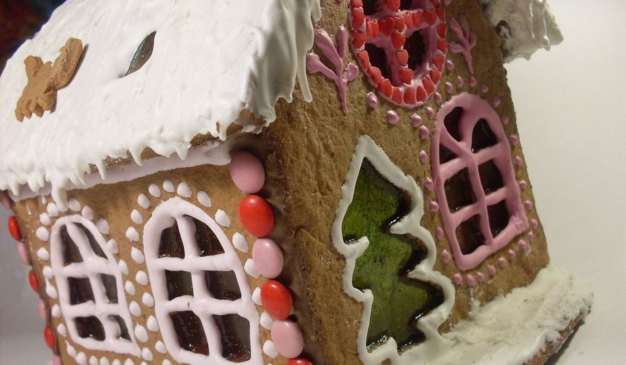 Рецепт новогоднего пряничного домика-светильника