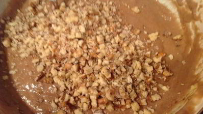 постная шоколадная коврижка с клюквой