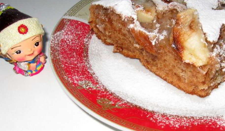 Рецепт постной яблочной коврижки