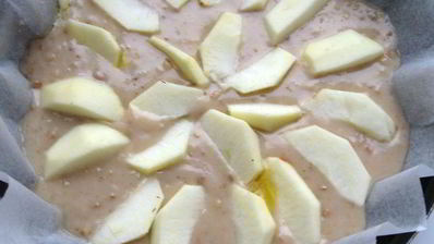 постная яблочная коврижка