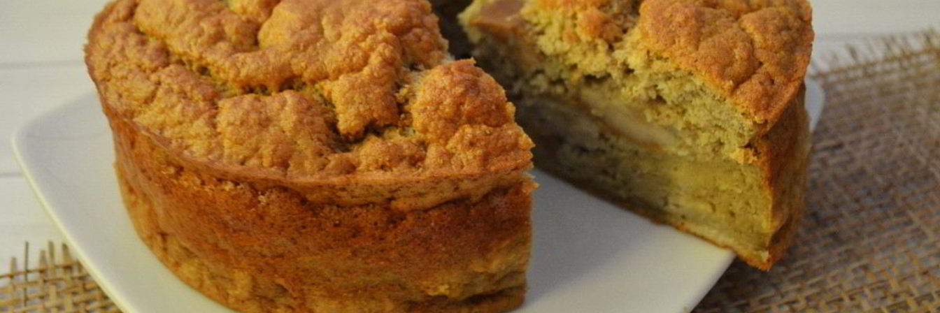 Диетическая грушевая шарлотка