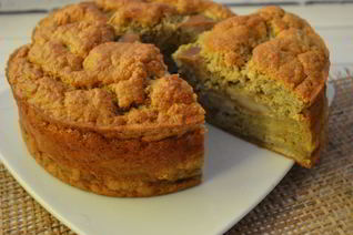 Диетическая грушевая шарлотка