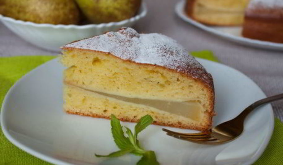 Рецепт грушевой шарлотки