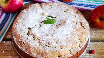 мятная шарлотка