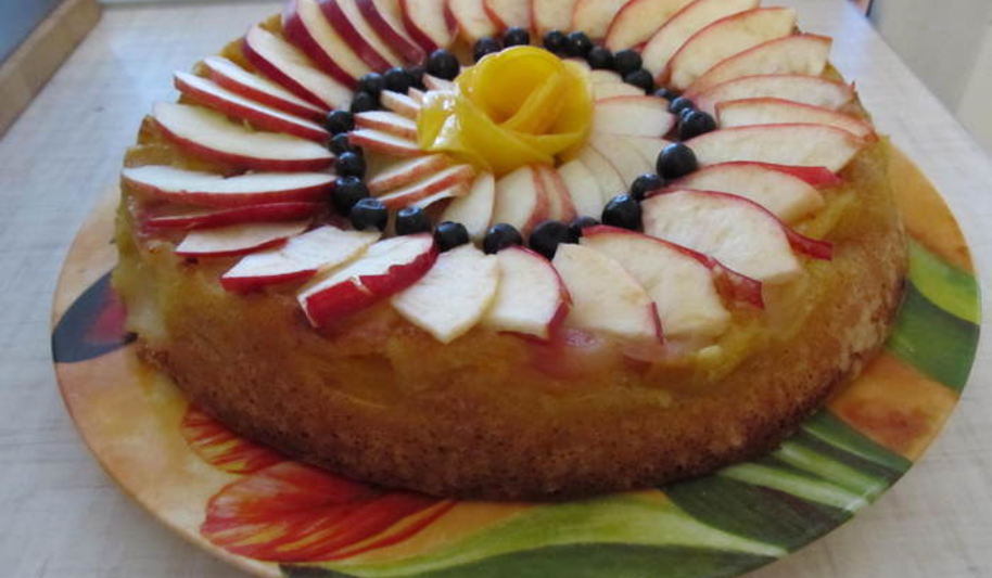 Рецепт шарлотки с яблоками и грушами