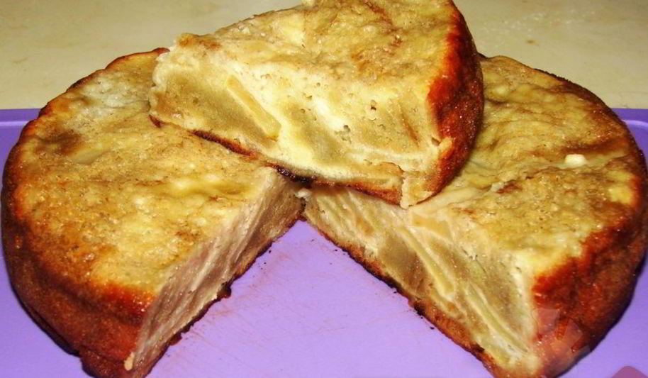 Рецепт шарлотки с яблоками и с творогом