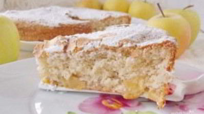 шарлотка в духовке с яблоками