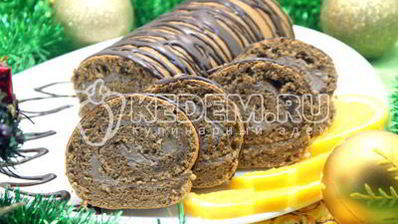 шоколадный рулет