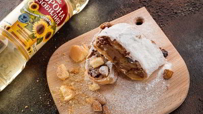 ароматный яблочный штрудель