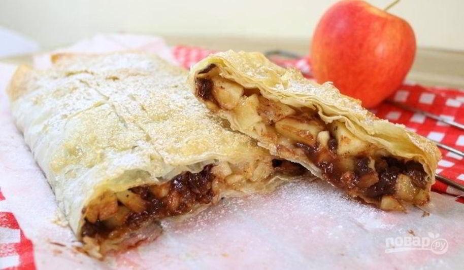Рецепт штруделя из теста фило