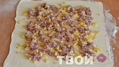 штрудель с мясом