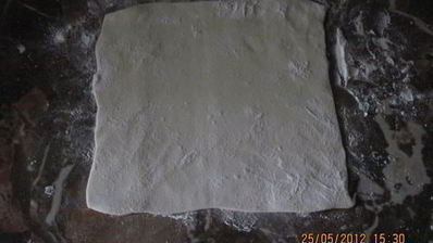 слойки с бананом и шоколадом