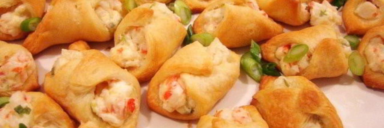 Слойки с крабовыми палочками