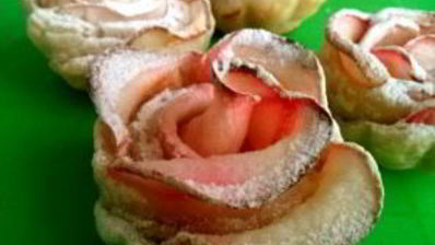 слойки с яблоками из слоеного бездрожжевого теста